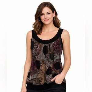 Catwalk to Sidewalk retro print tank. Size L